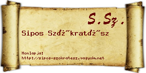 Sipos Szókratész névjegykártya